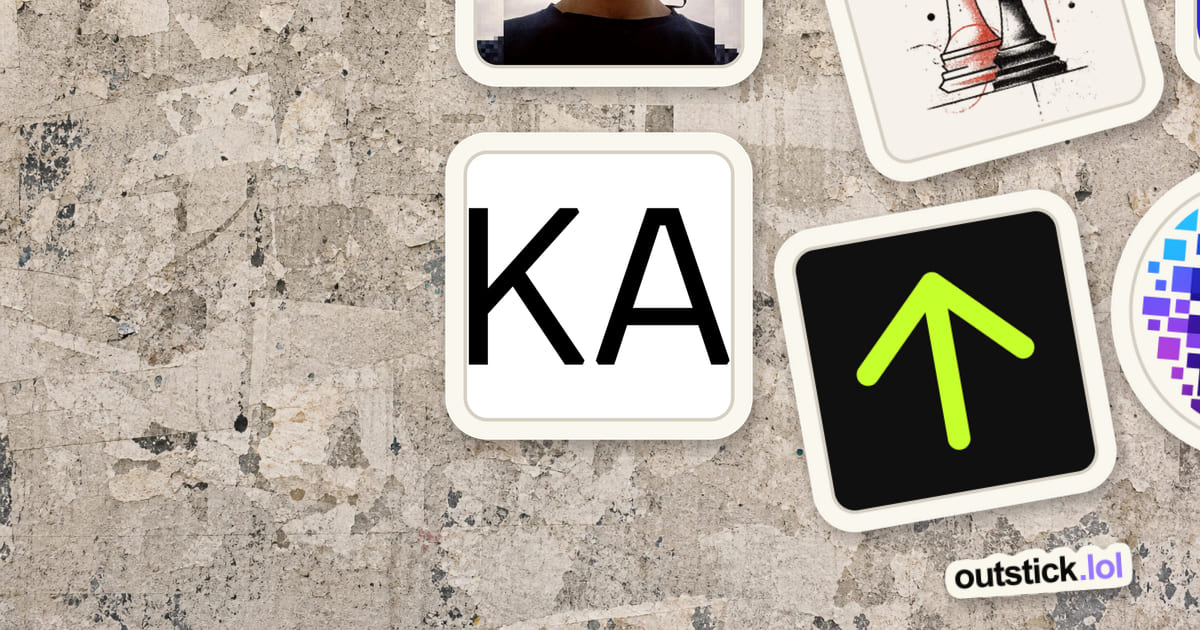 Karina Azatyan Photography sticker in its place on the Outstick wall