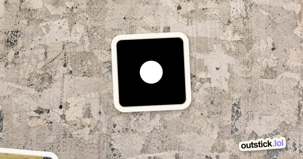 PAID FOR NOTHING sticker in its place on the Outstick wall